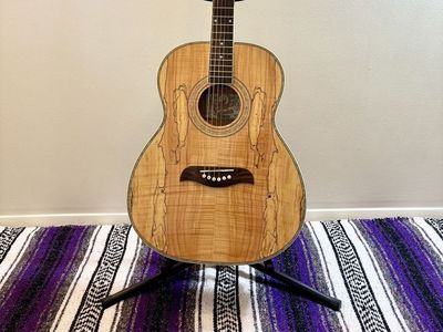 Oscar Schmidt Spalted Maple Acoustic Guitar
