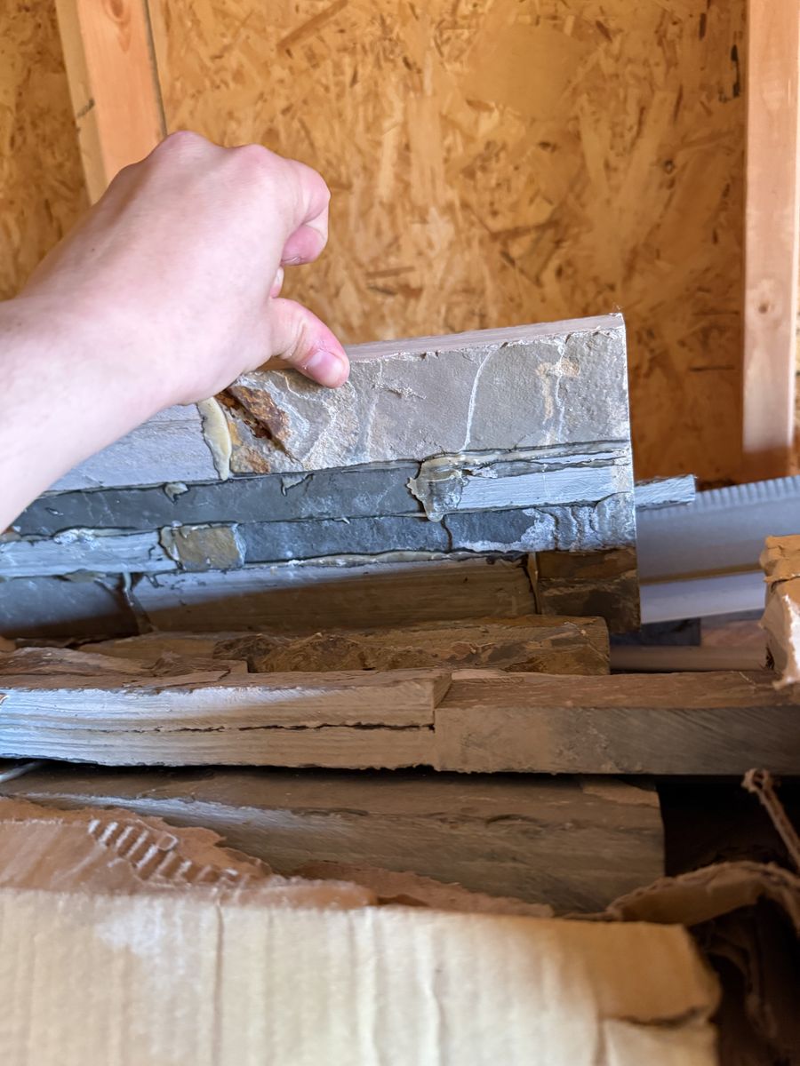 Free Boxes Of Unused Rock Wall