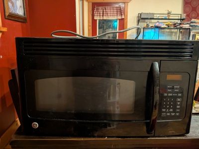 GE Over-the-Range Black Microwave Oven