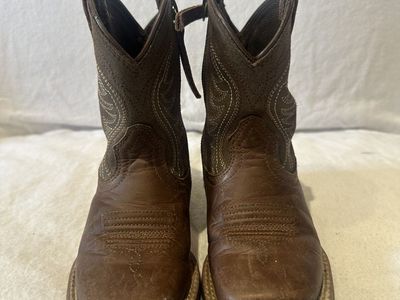 Ariat Toddler Size 8 Brown Leather Western Boots