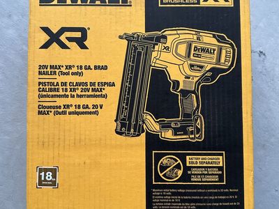 DeWalt DCN680B 20V MAX XR 18GA Cordless Brad Nailer - Tool Only, Brushless Motor