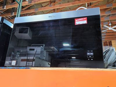 BEAUTIFUL WHIRLPOOL STAINLESS STEEL OVER THE RANGE MICROWAVE