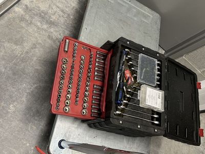 Craftsman 3-Drawer Portable Tool Box with Socket & Wrench Set - Mechanics Tool Chest Organizer