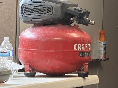 Craftsman 6.0 HP 6 Gallon Pancake Air Compressor - Portable, Red