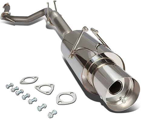 DNA Motoring CBE-HC06SI 4" TIP MUFFLER RACING CATBACK EXHAUST 2006 to 2011 CIVIC Si FG2 COUPE