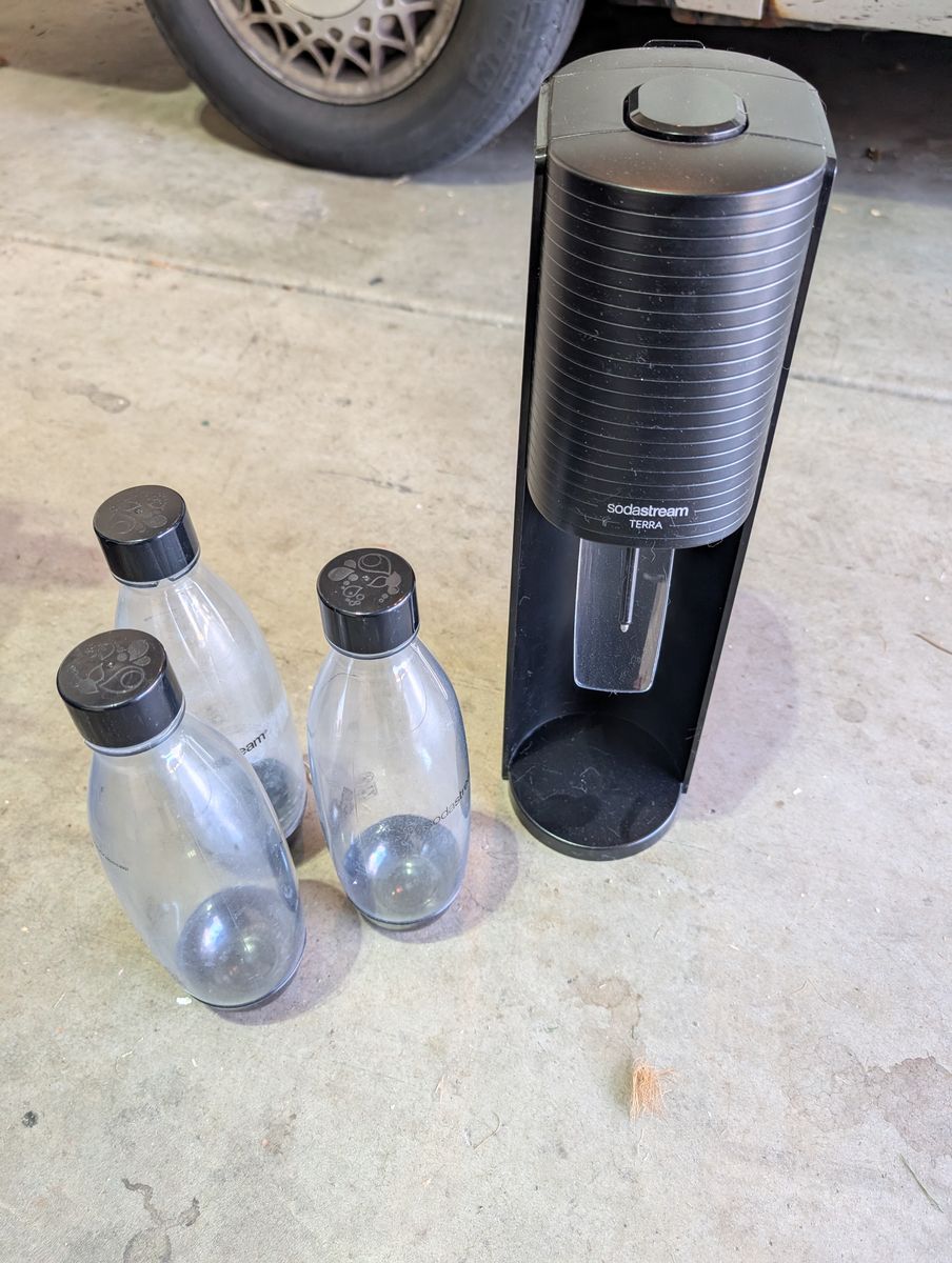SodaStream Terra + Reusable Bottles - Black
