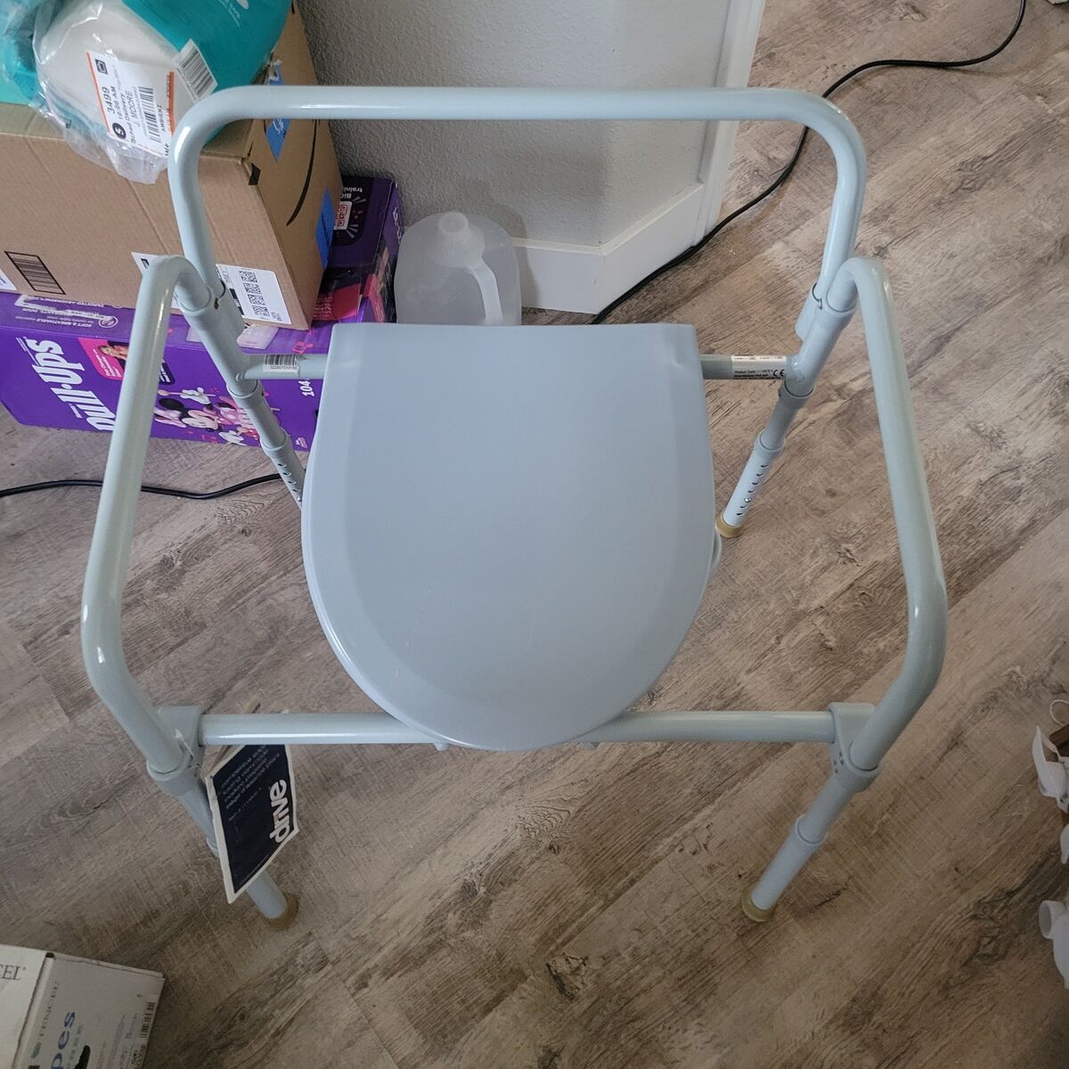 Competitive edge folding commode