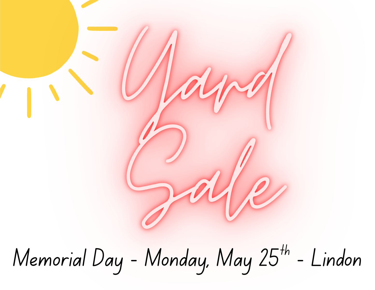 Yard Sale - Monday May 25th - Lindon