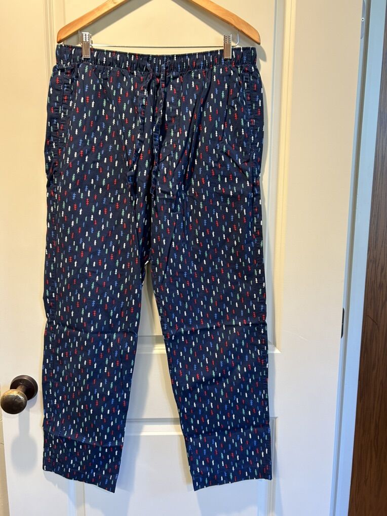 Gap Christmas Trees Pj Pajama Pants 35-36 Large
