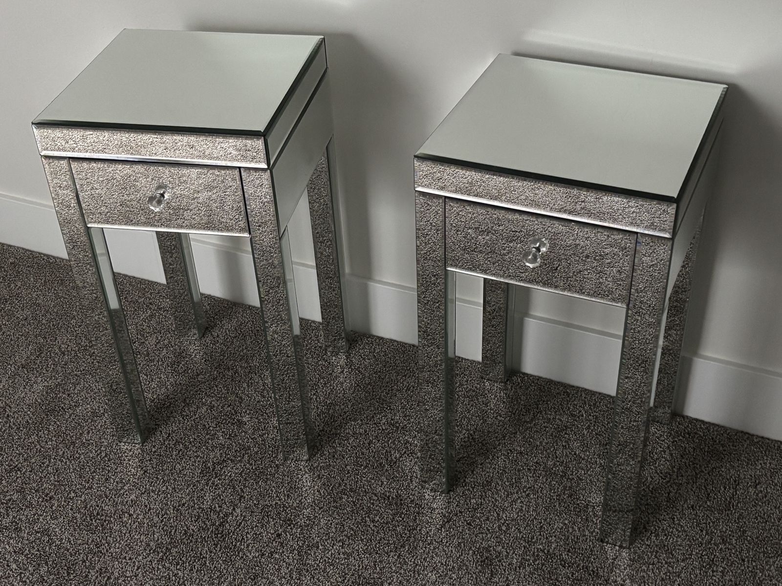 Mirrored  end tables