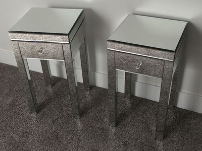 Mirrored end tables