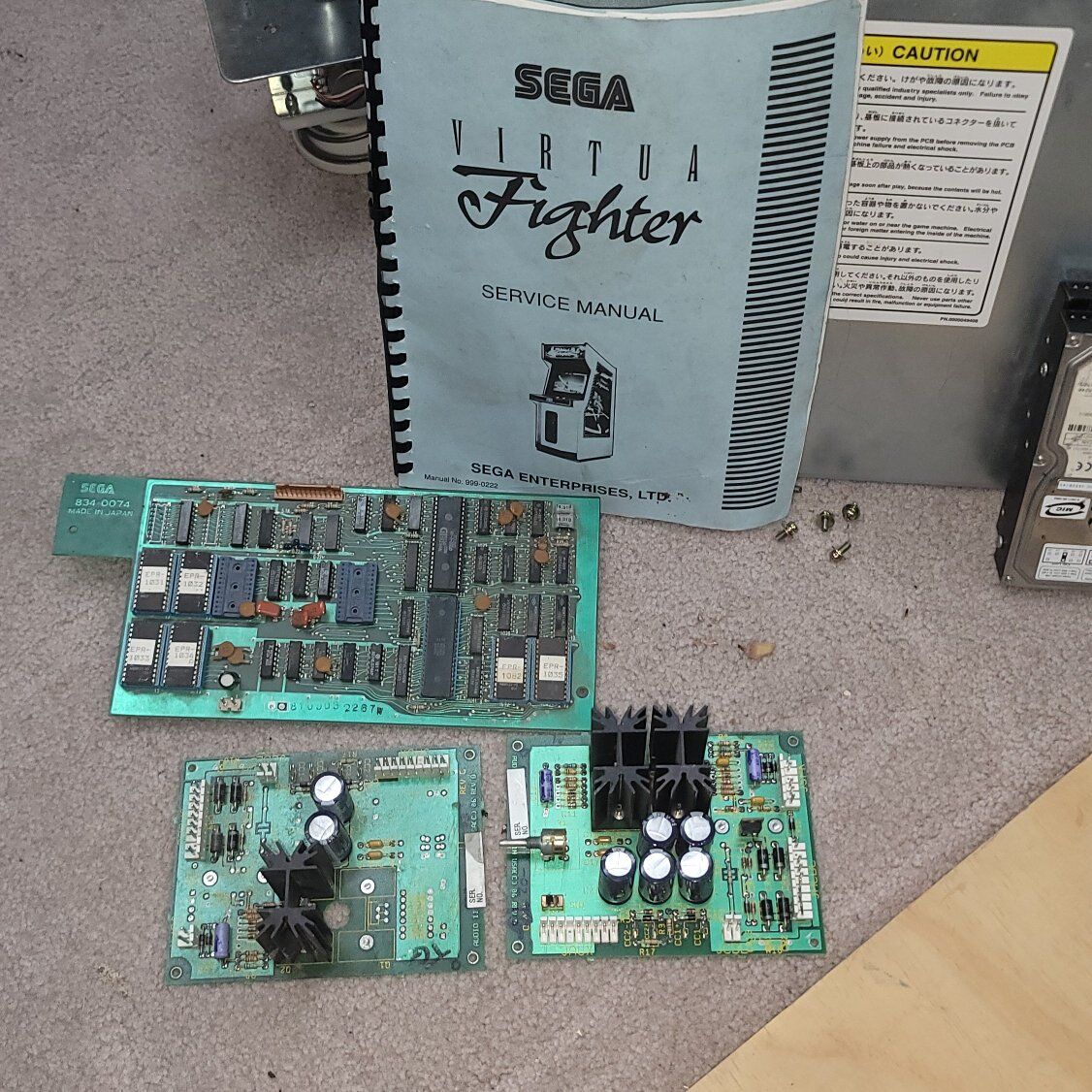 Sega Virtual Fighter Arcade Game PCBs