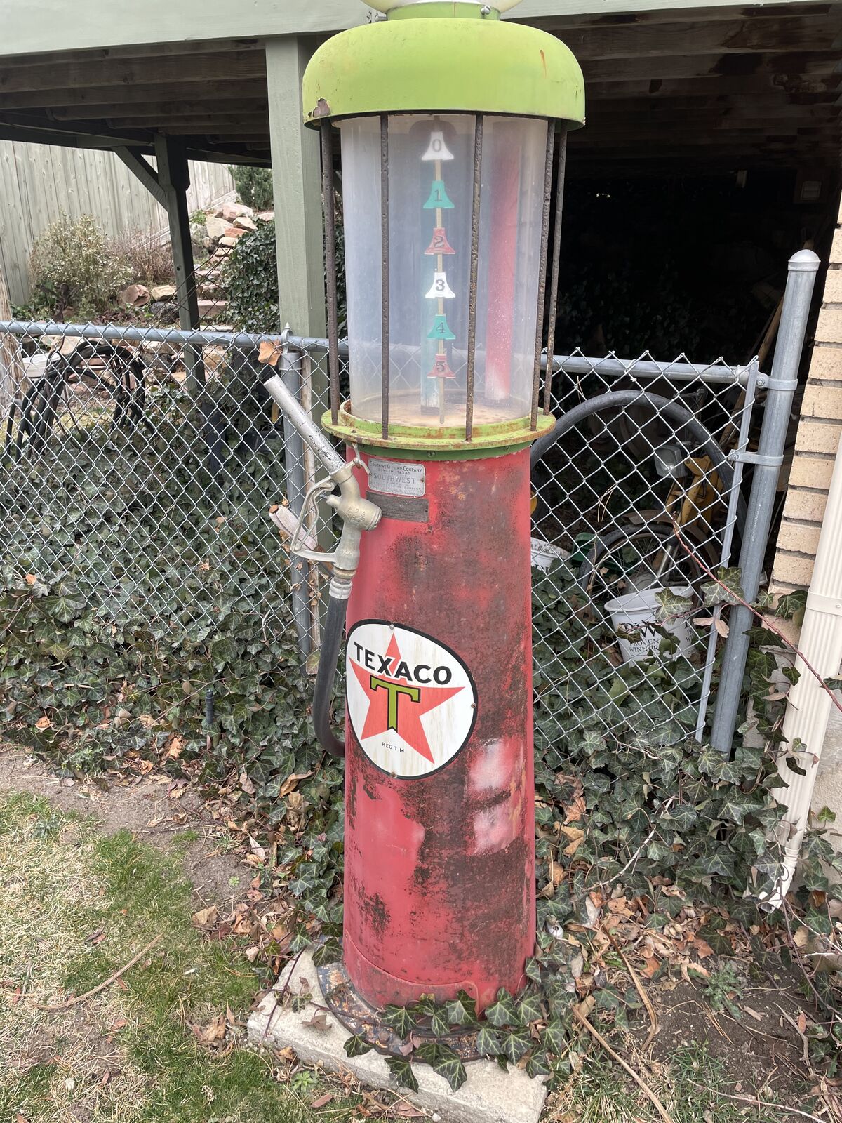 Antique original gas pump