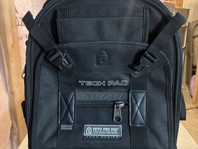 VETO PRO PAC Tech Pac Blackout Tool Bag Backpack - Tech Series Tool Storage