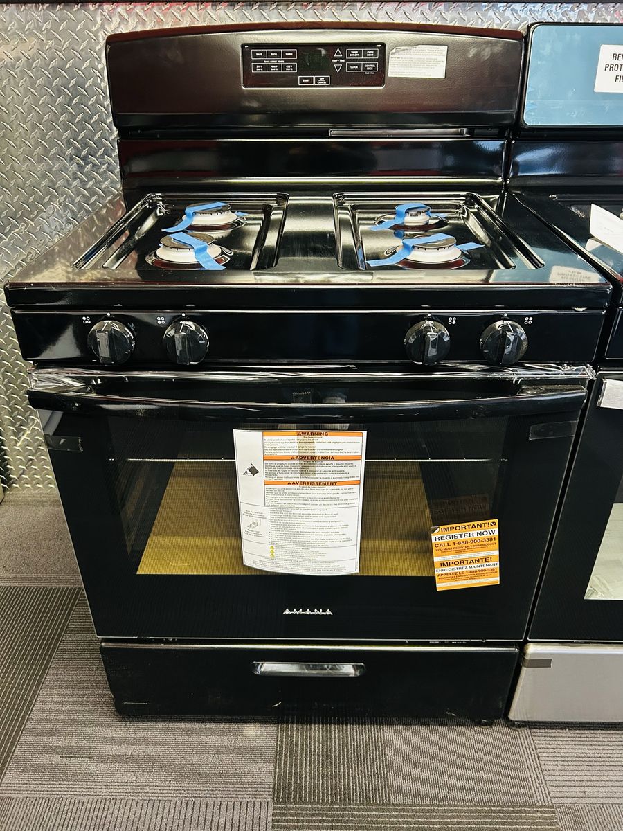 Amana Black Gas Range Brand New