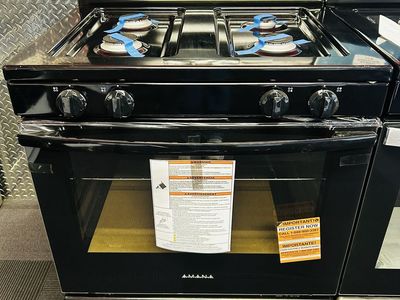 Amana Black Gas Range Brand New