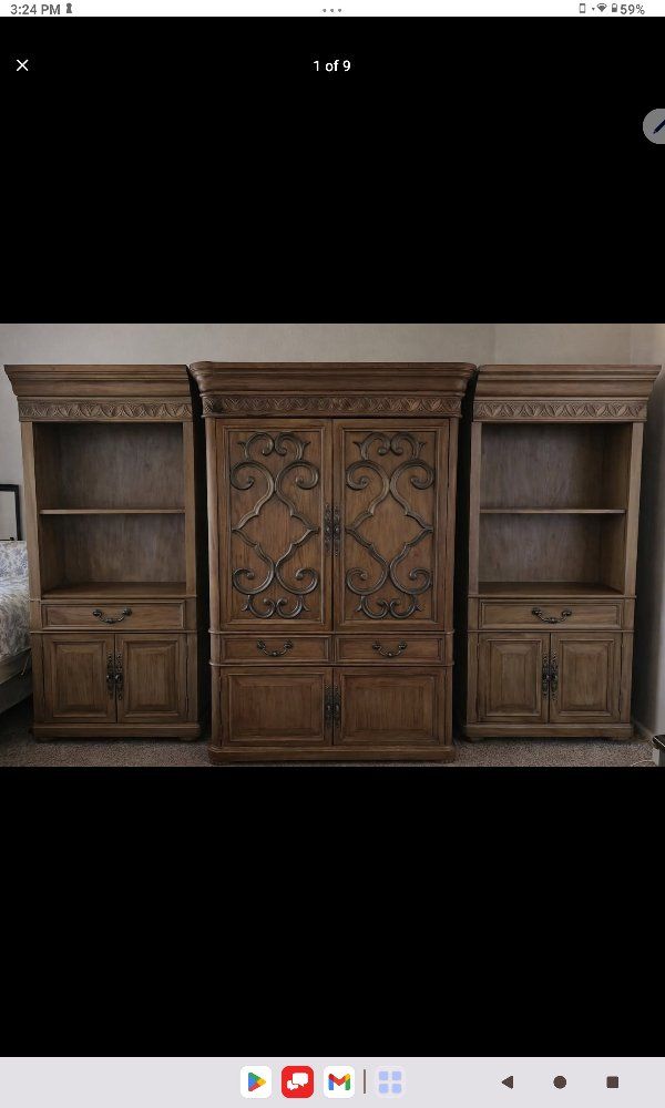 stunning entertainment center