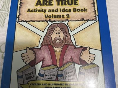The Scriptures Are True Activity and Idea Book Volume 1 & 2 Karen Finch Religious Books