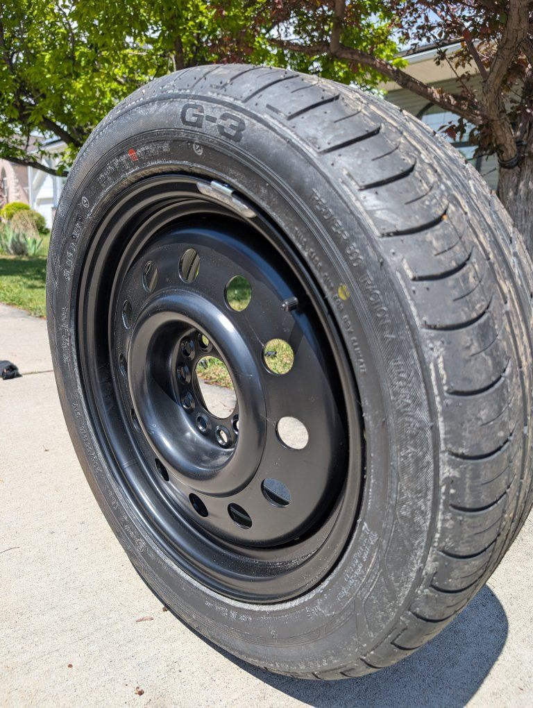 Never-used full-size spare tire (205/55R16)