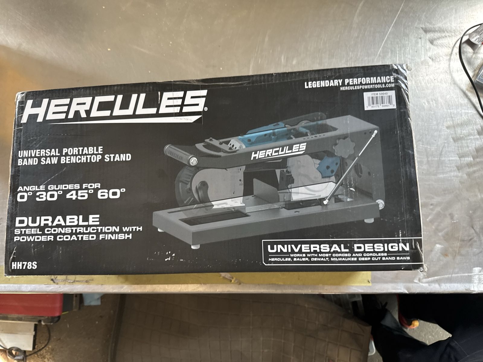 HERCULES Universal Portable Band Saw Benchtop Stand HH78S - Durable Steel Construction