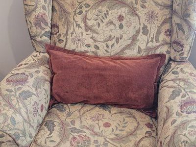 Wingback Armchair Floral Pattern Upholstered Accent Reclining Chair