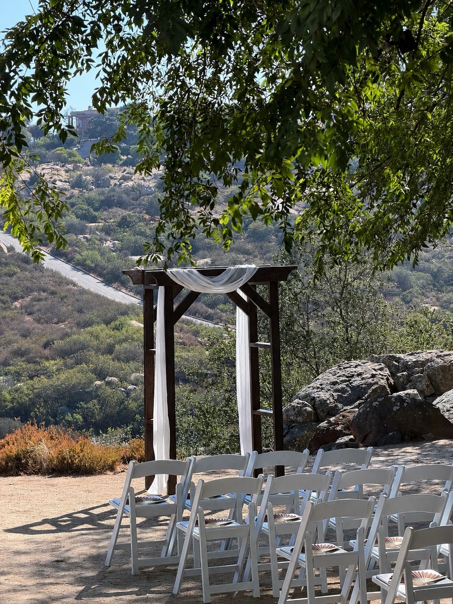Rustic Wooden Wedding Arbor Rental