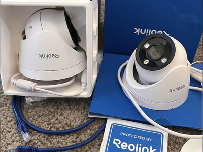 x2 REOLINK 12MP PoE IP Sercurity Camera Outdoor, 97° Wide Angle Dome Security Camera, RLC-1224A