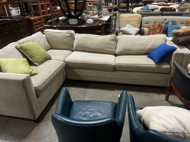Sectional Couch with sleeper sofa built in