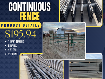 Continuous Fence 1-5/8"x48"x5 Rail