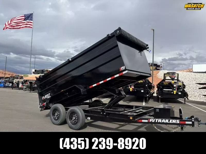 PJ Trailers 7X14 14K D7 CHANNEL Dump Trailer