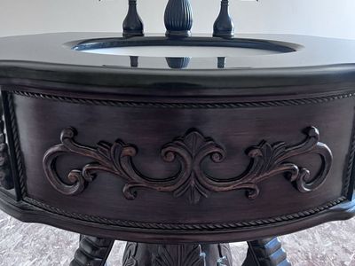 Home Decorators Chelsea 31" Round Pedestal Bathroom Vanity & Faucet Set