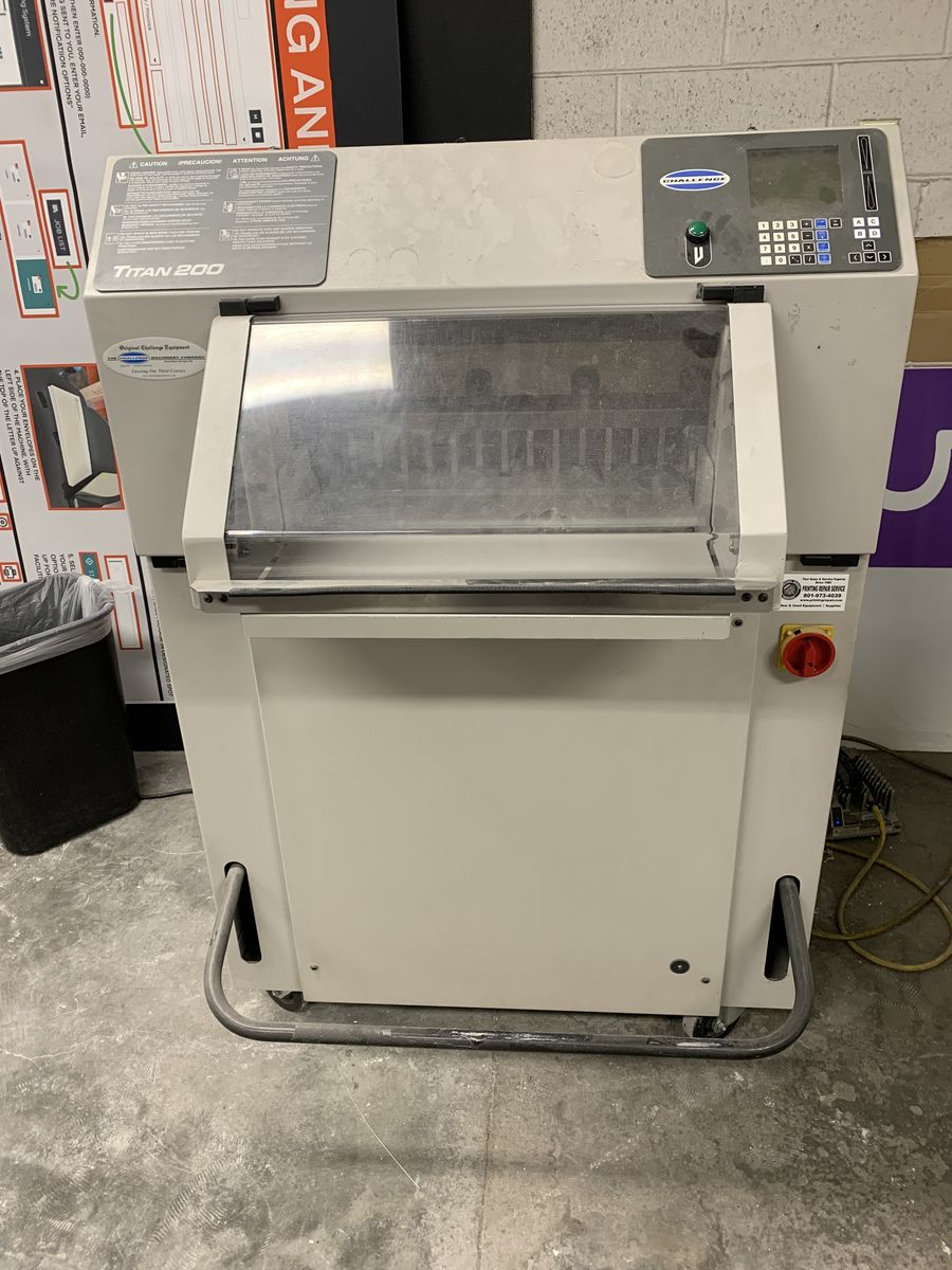 Challenge titan 2000 paper cutter