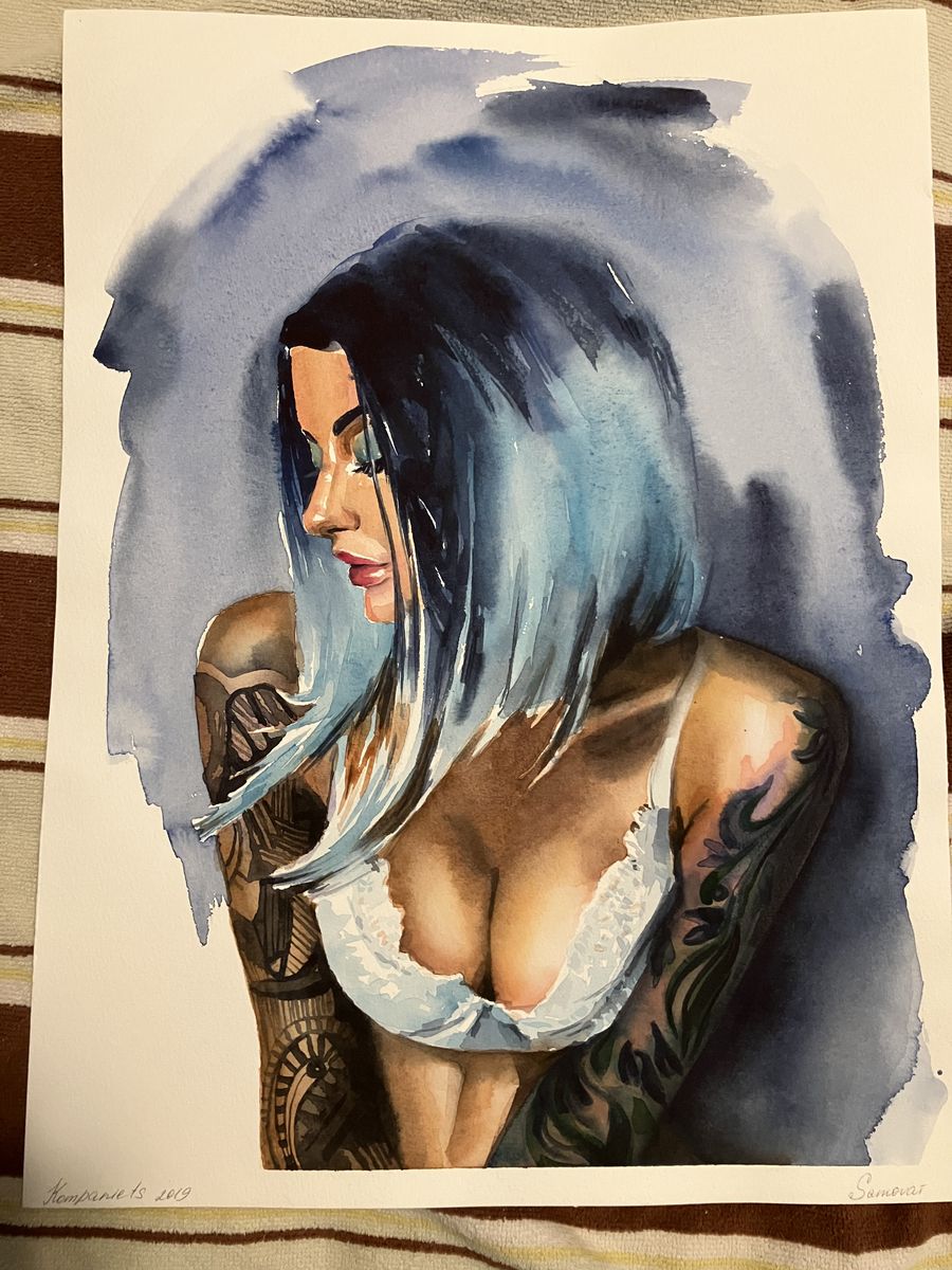 31 woman portrait tattoo art