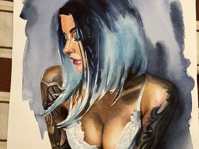 31 woman portrait tattoo art