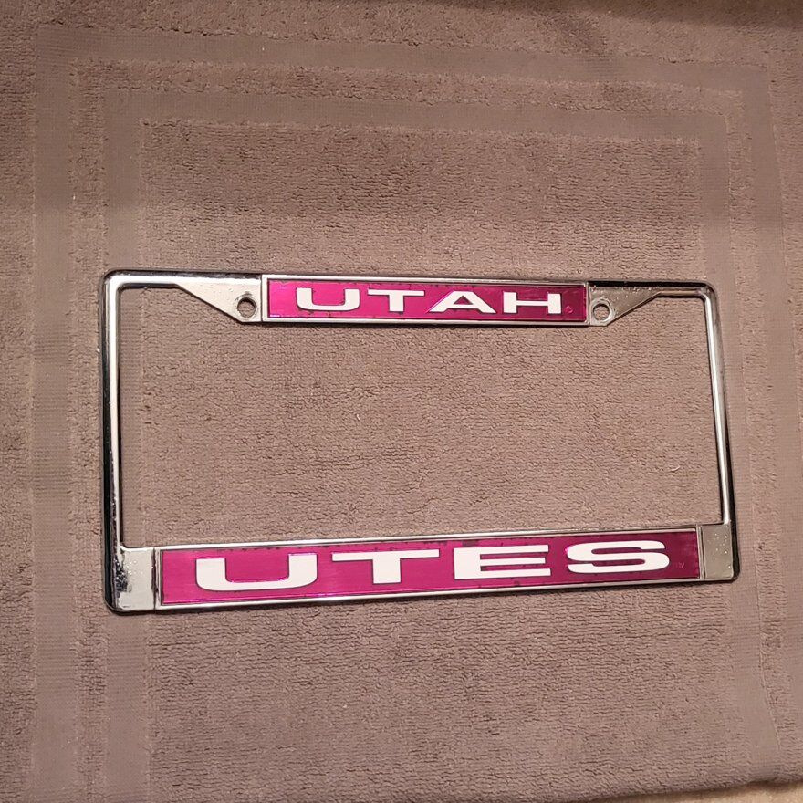 Utah Utes license plate frame