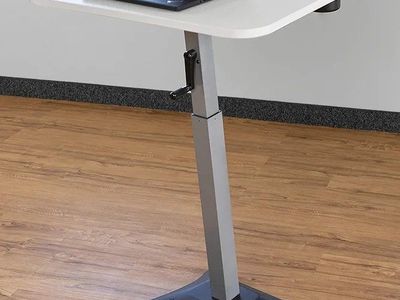Safco Products 1964WH Focal Brio Adjustable-Height Standing Desk, White