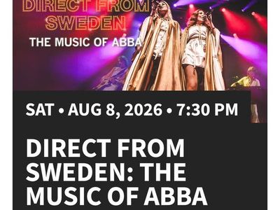 Abba Tribute Band Tickets $45 each Saturday Night