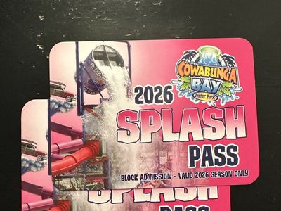 2- Cowabunga Bay Water Park 2026 Splash Pass