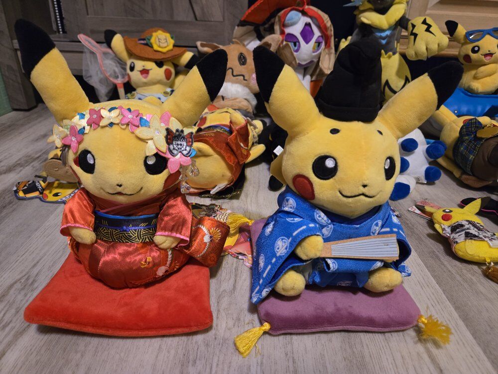 Pokémon plushies (Pokémon center)