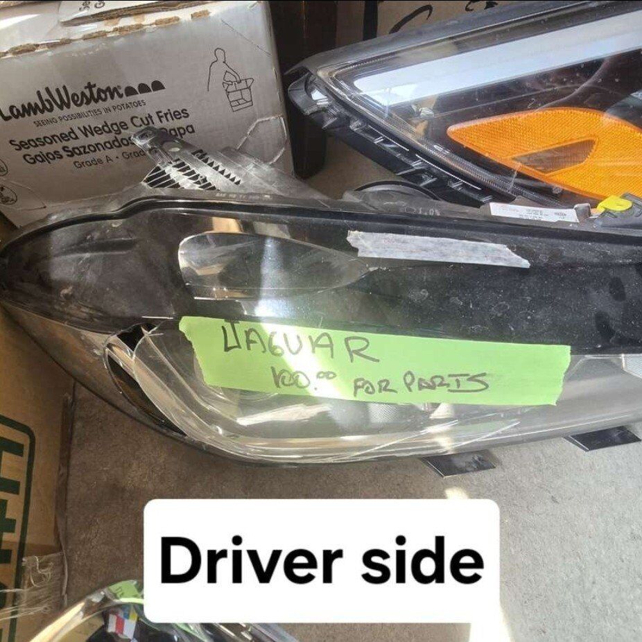 Jaguar Driver side headlight (For Parts)