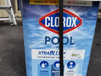 Clorox Pool & Spa XtraBlue+ 3” Chlorinating Tablets - 40 lb, Algae Fighting