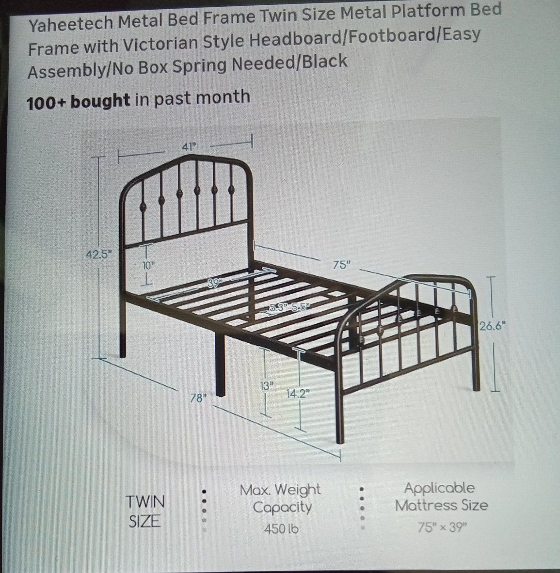 Metal Bed Frame