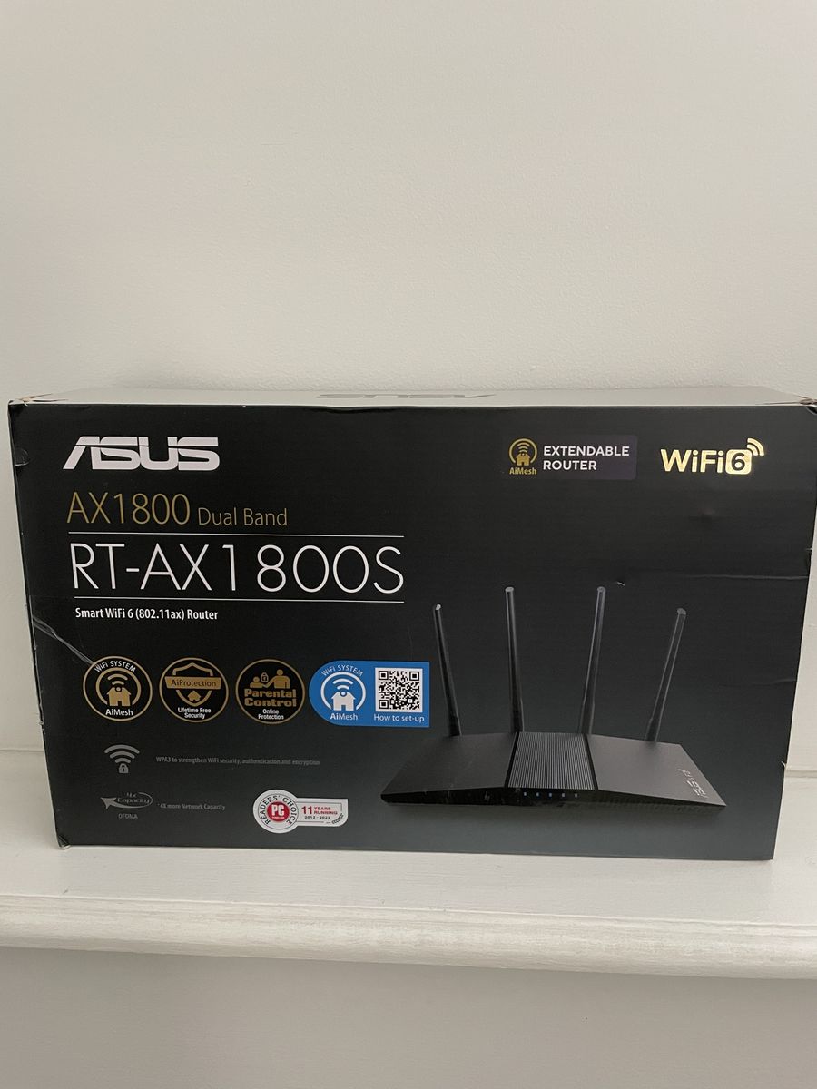 ASUS RT-AX1800S AX1800 Dual Band Smart WiFi 6 Router
