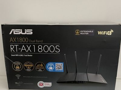 ASUS RT-AX1800S AX1800 Dual Band Smart WiFi 6 Router