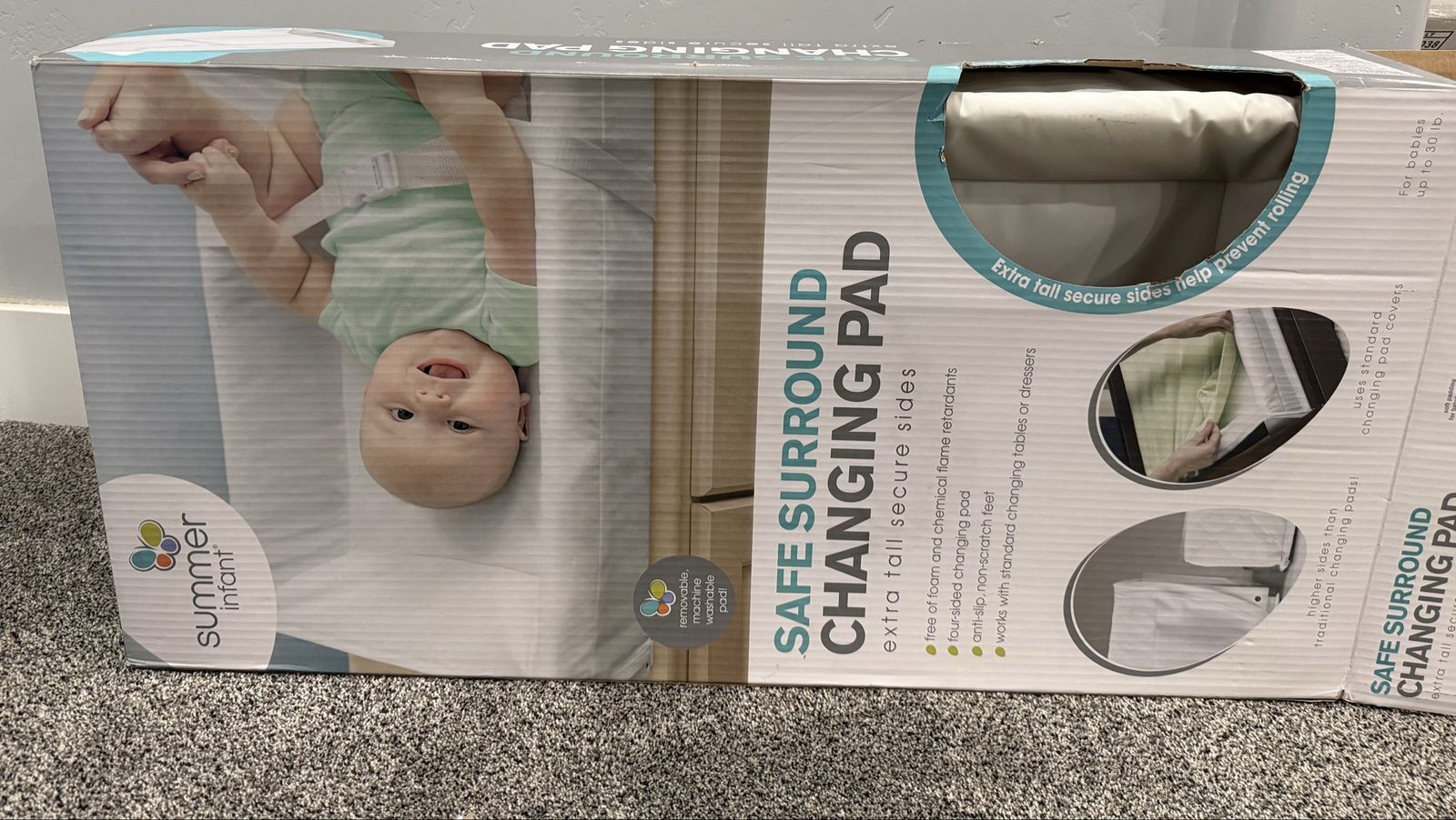 Changing pad with 3 covers