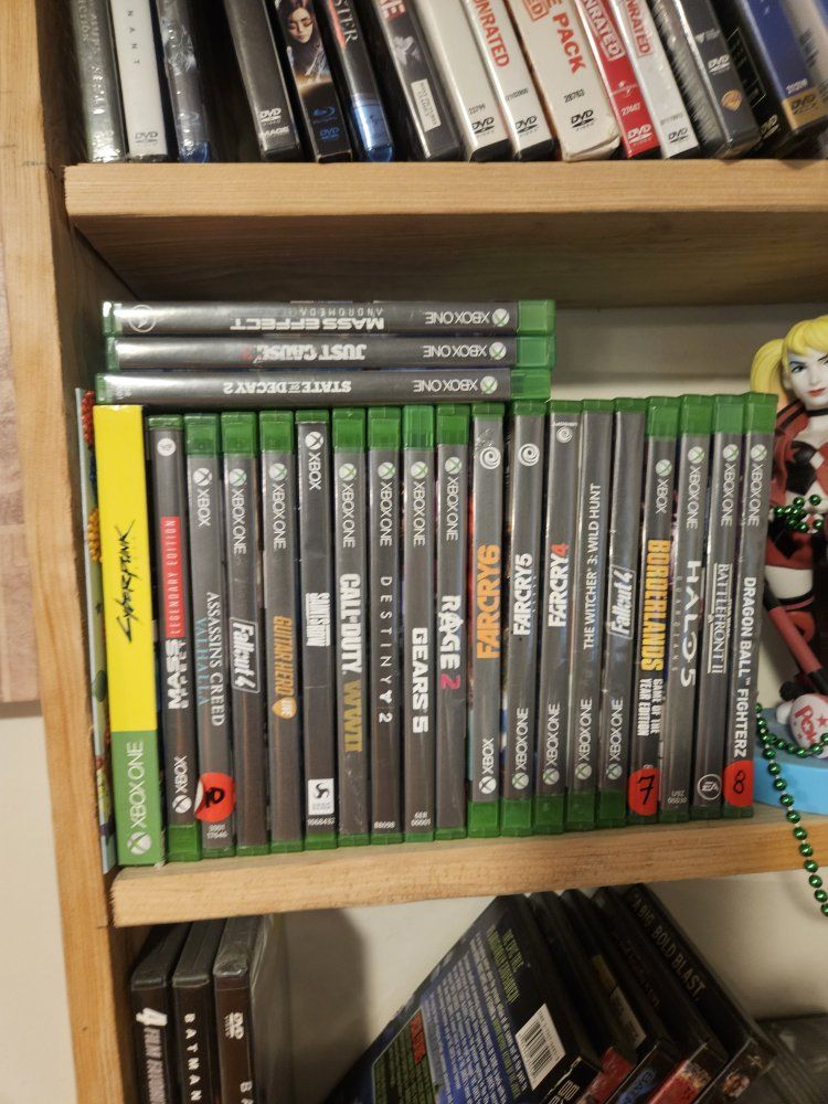 Xbox One Video Games - Call of Duty, Far Cry, Gears 5, Fallout 4, Mass Effect, Cyberpunk, Witcher 3