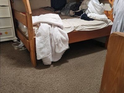 full mattress included Wooden Twin Over Full Bunk Bed