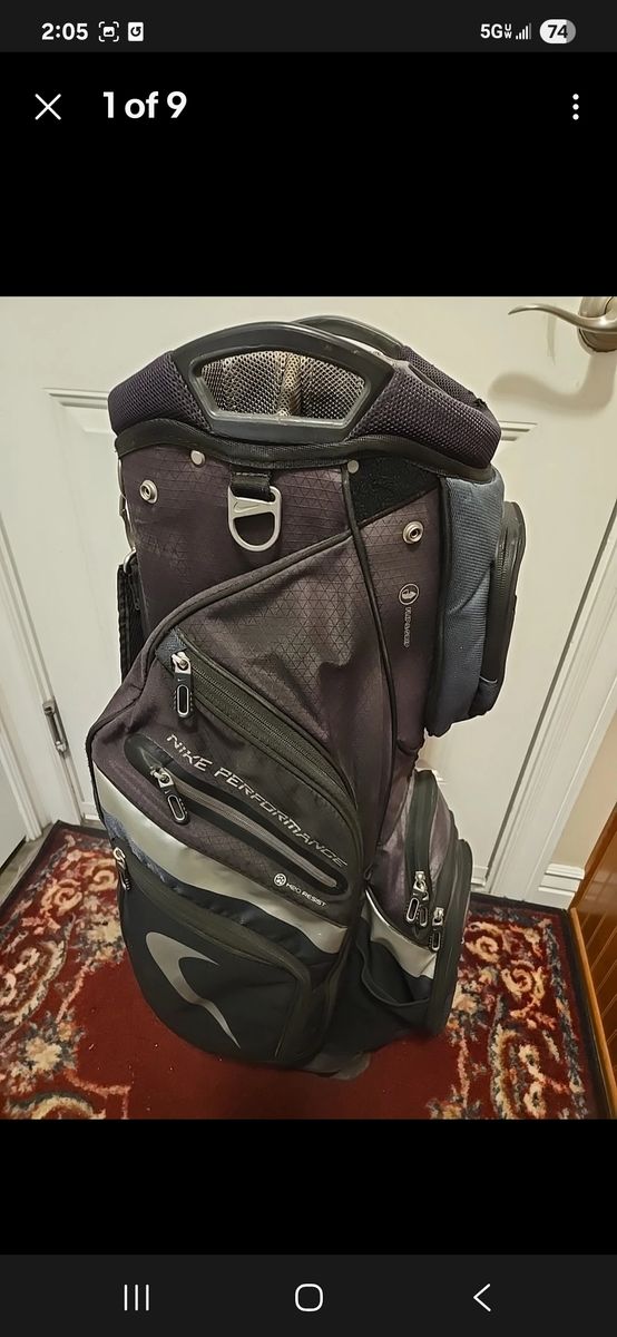 Nike Performance Golf Bag 14 Way Divider, Shoulder Strap