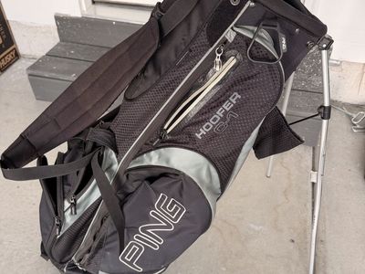 Ping Hoofer C-1 Stand Golf Bag - Black/Grey, Lightweight with Multiple Pockets