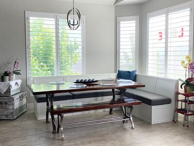 8-Piece Banquette Bench Set With Storage